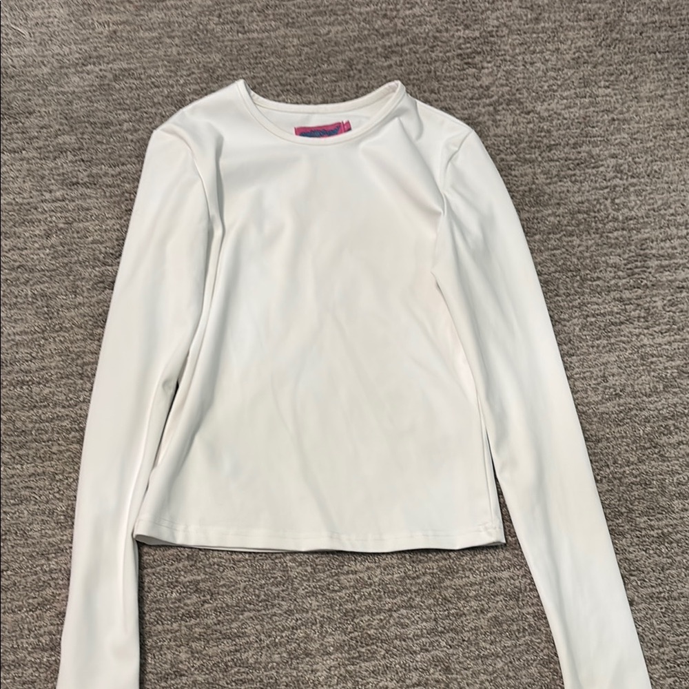 Edikted Cream Fitted Long Sleeve Tee